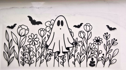 Ghost with Flowers