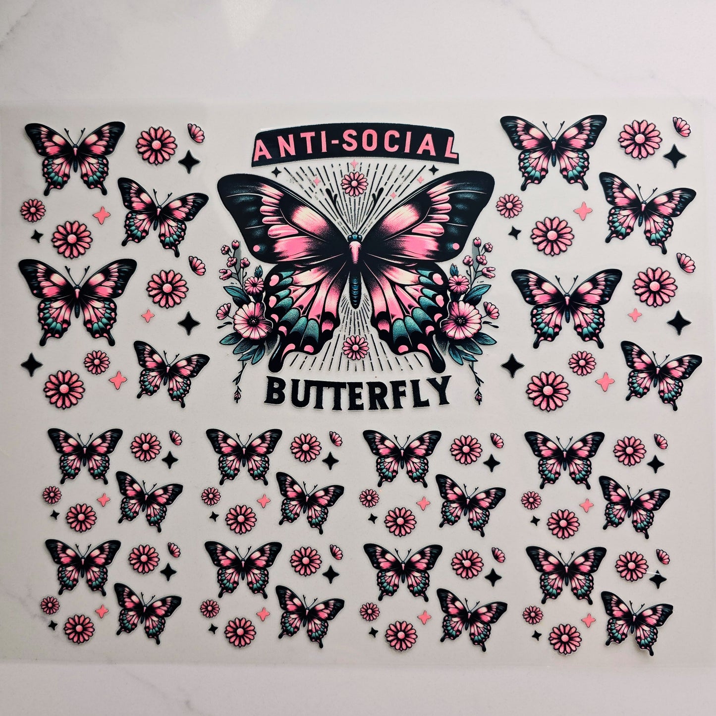 40oz Anti-Social Butterfly