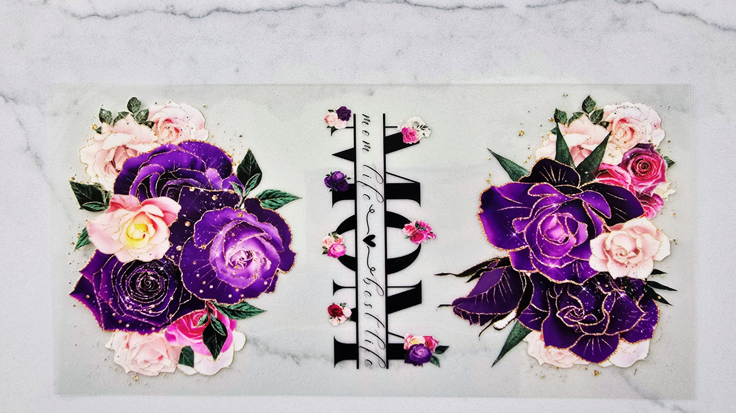 Purple Floral Mom