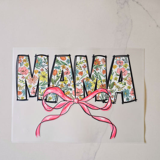 Floral Mama with Bow