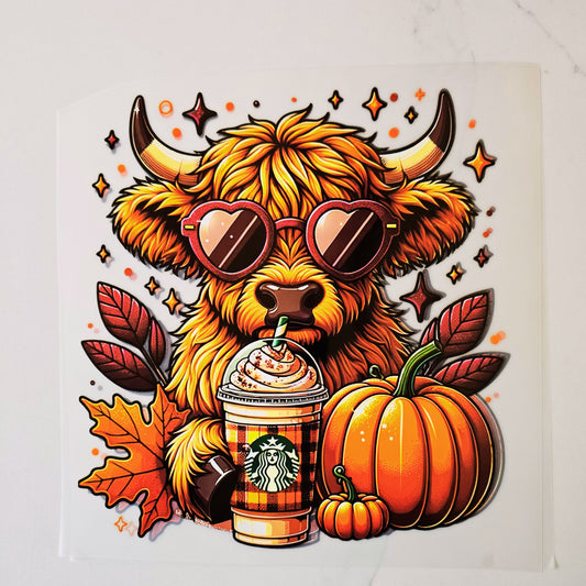 Fall Highland Cow