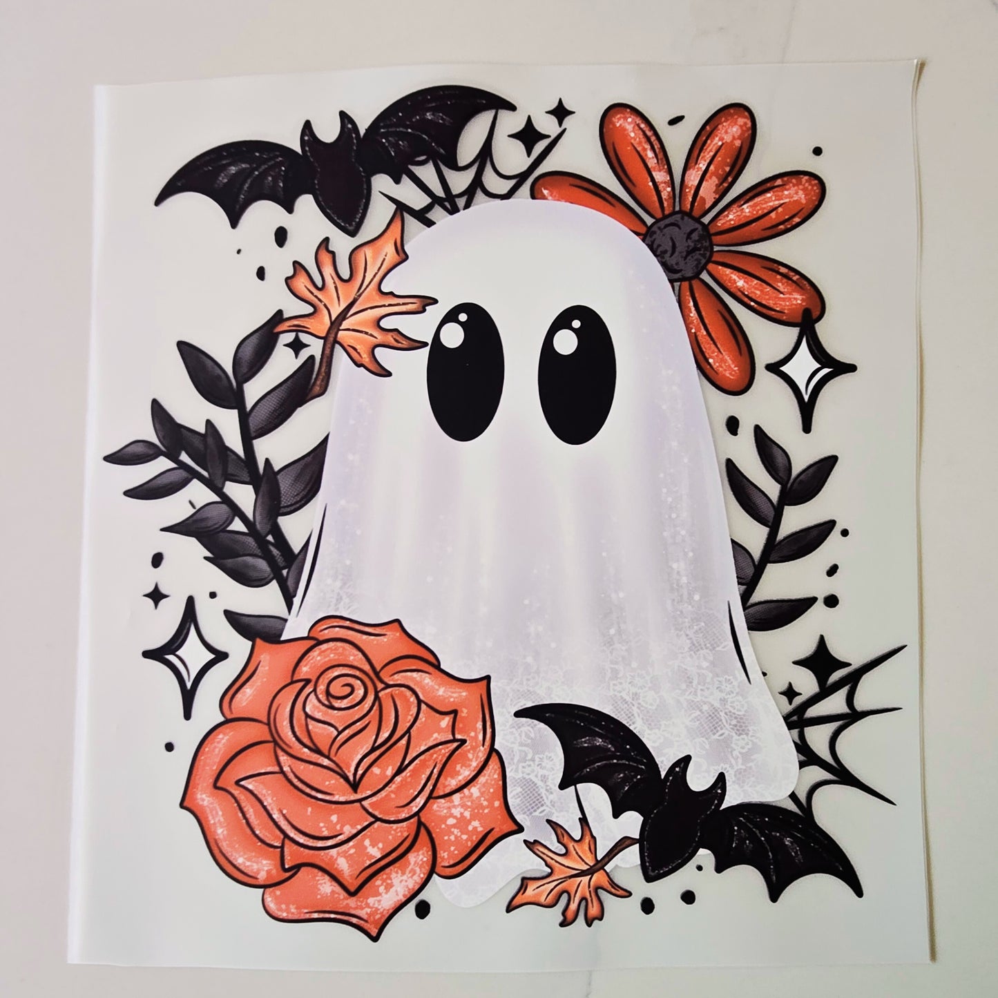 Halloween Ghost & Bats