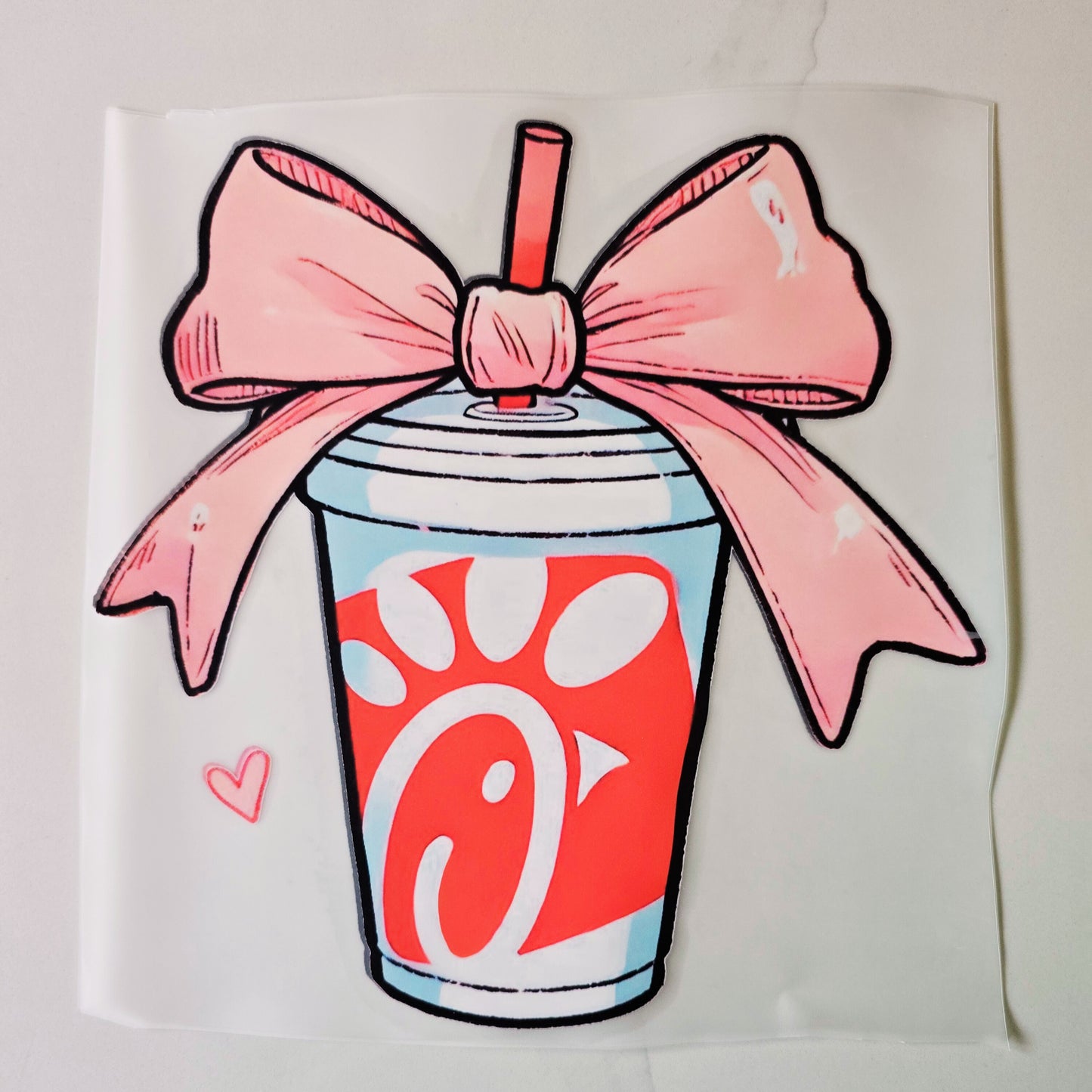 Chick Fil A Drink with a Bow