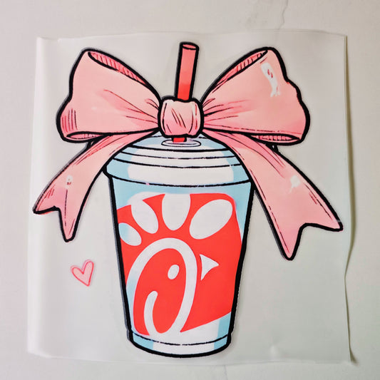 Chick Fil A Drink with a Bow