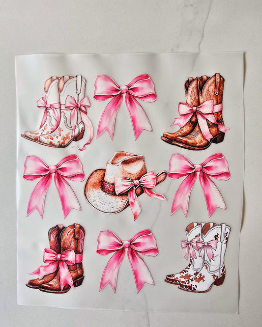 Western Boots, Bows and Hat