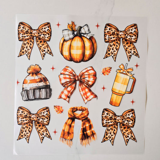 Fall Bows, Pumpkins, etc.