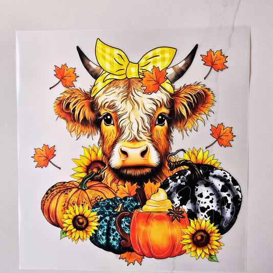 Fall Highland Cow