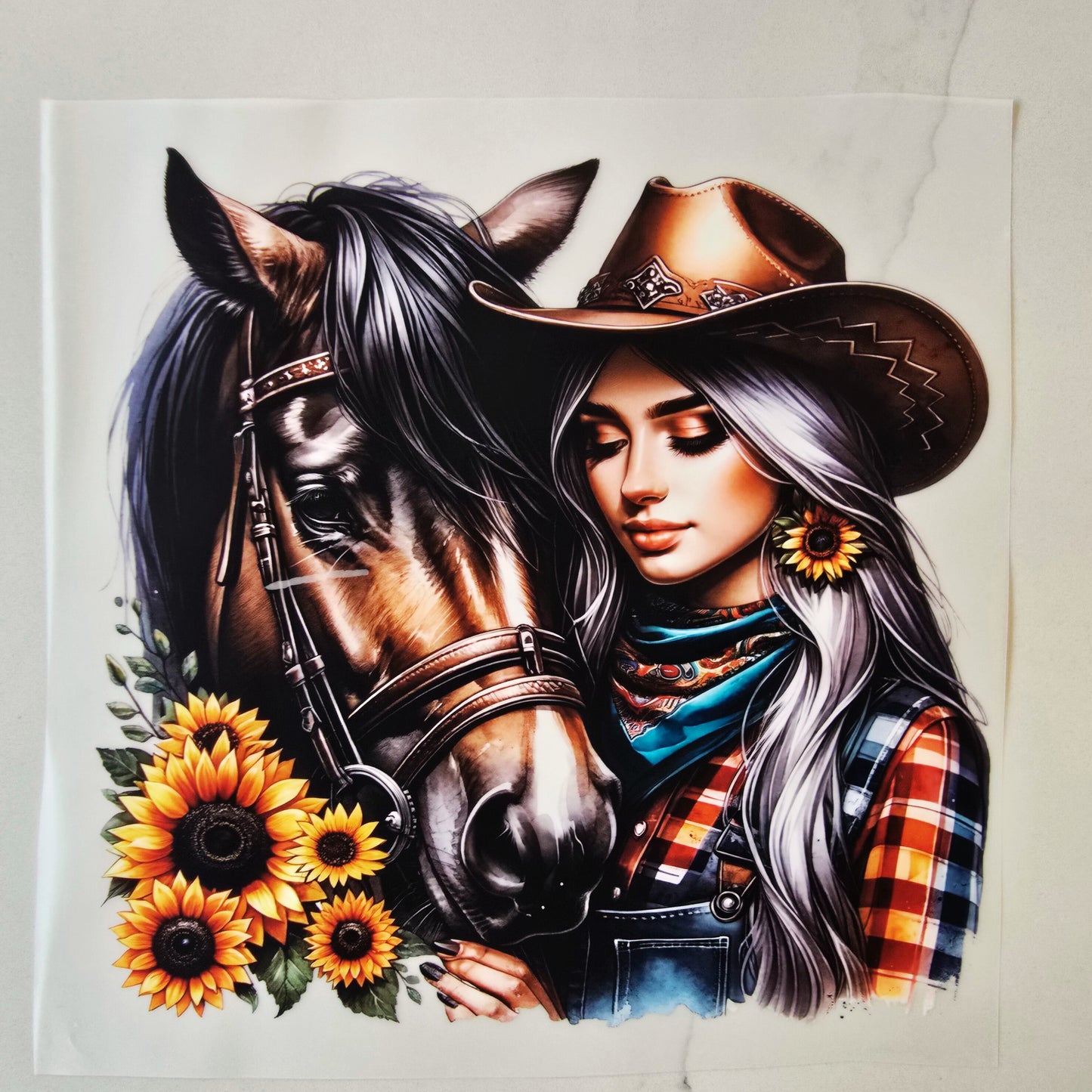 Country Girl with Horse