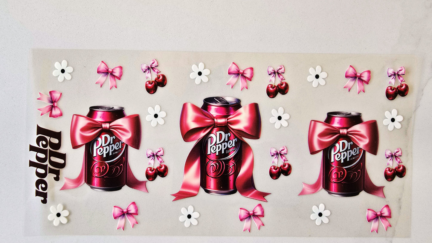 Dr Pepper with Bows & Flowers