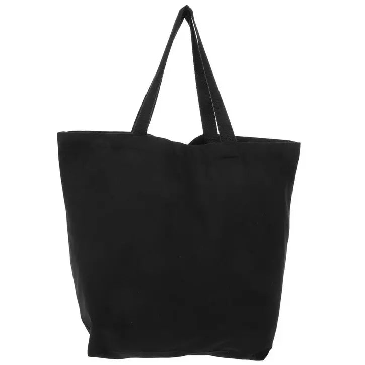 Black Canvas Tote Bag