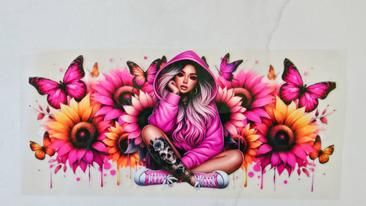 Pink Tattoo Girl