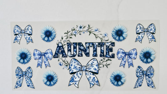 Blue Floral Auntie