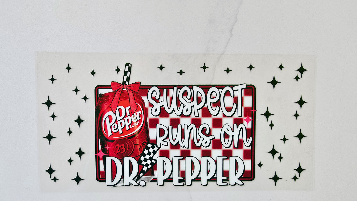 Suspect Runs on Dr Pepper