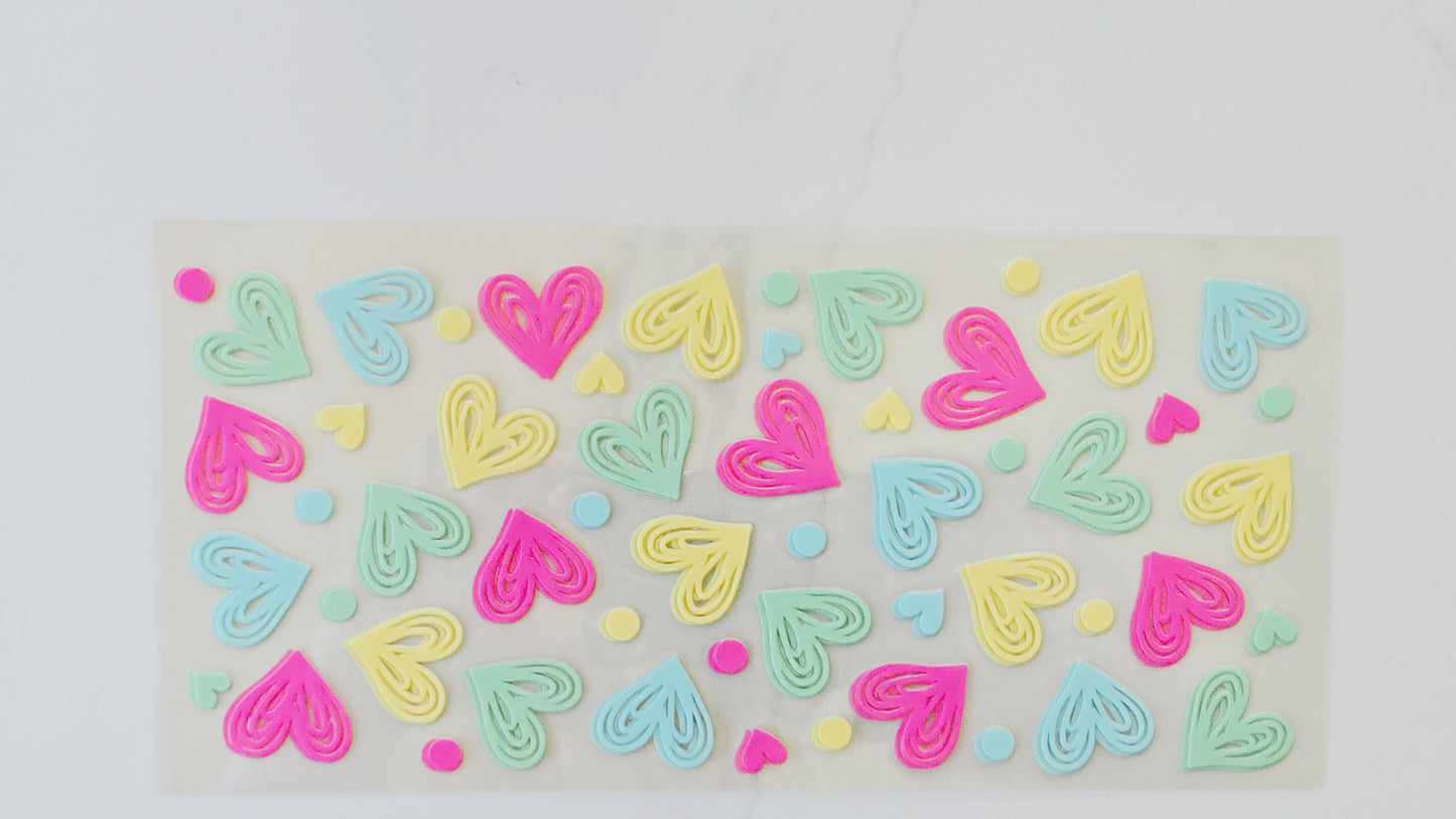 Multicolored Hearts