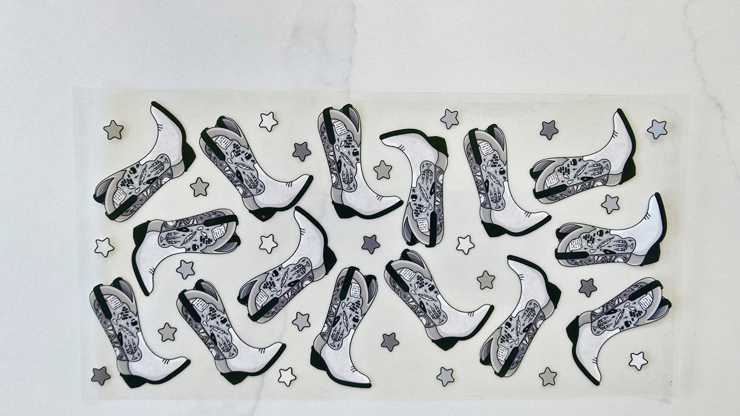 Black & White Cowboy Boots