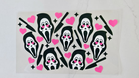 20oz Ghostface with Hearts