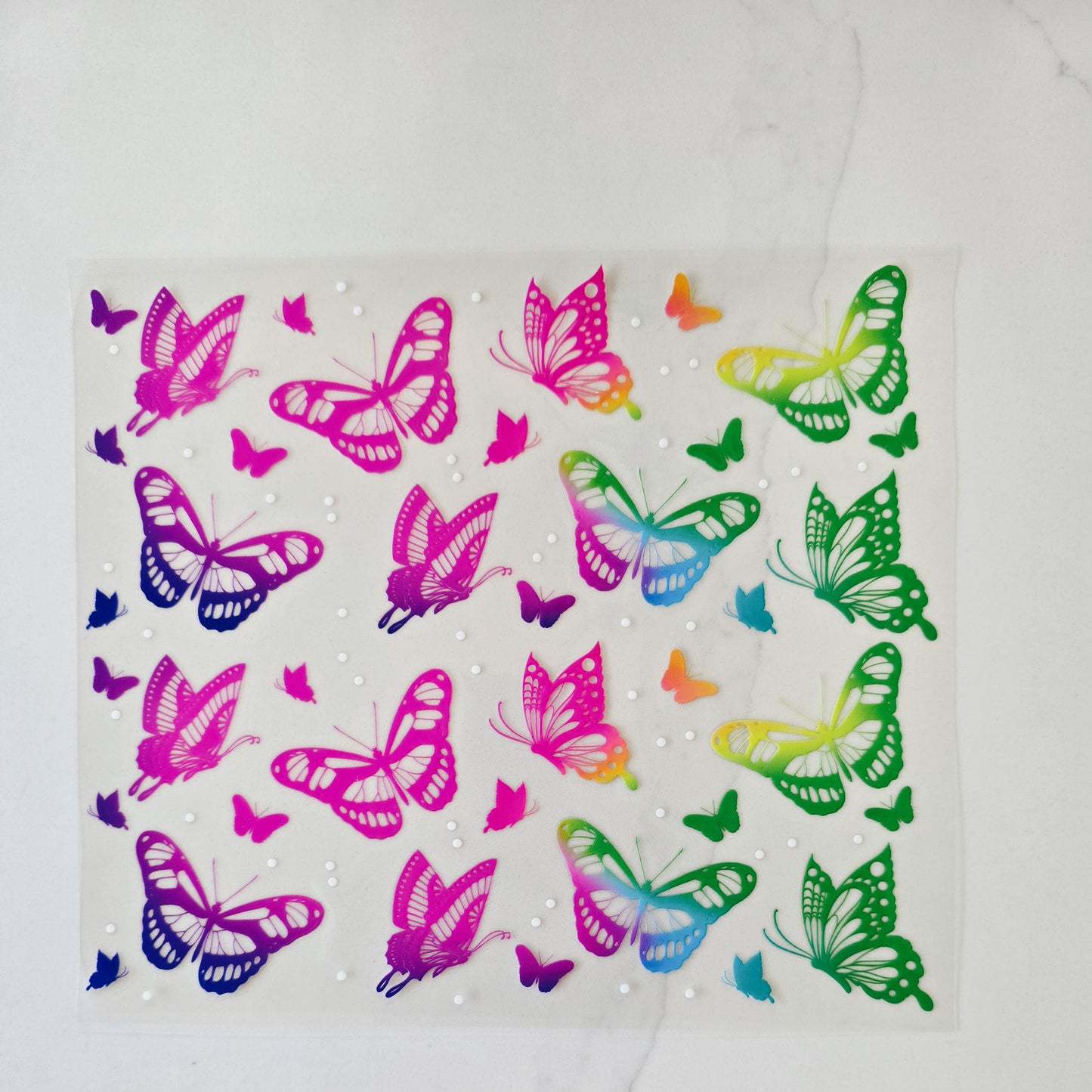 20oz Neon Butterflies