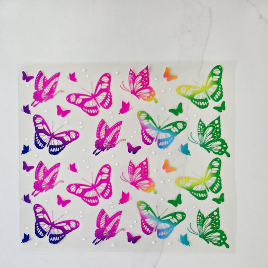 20oz Neon Butterflies
