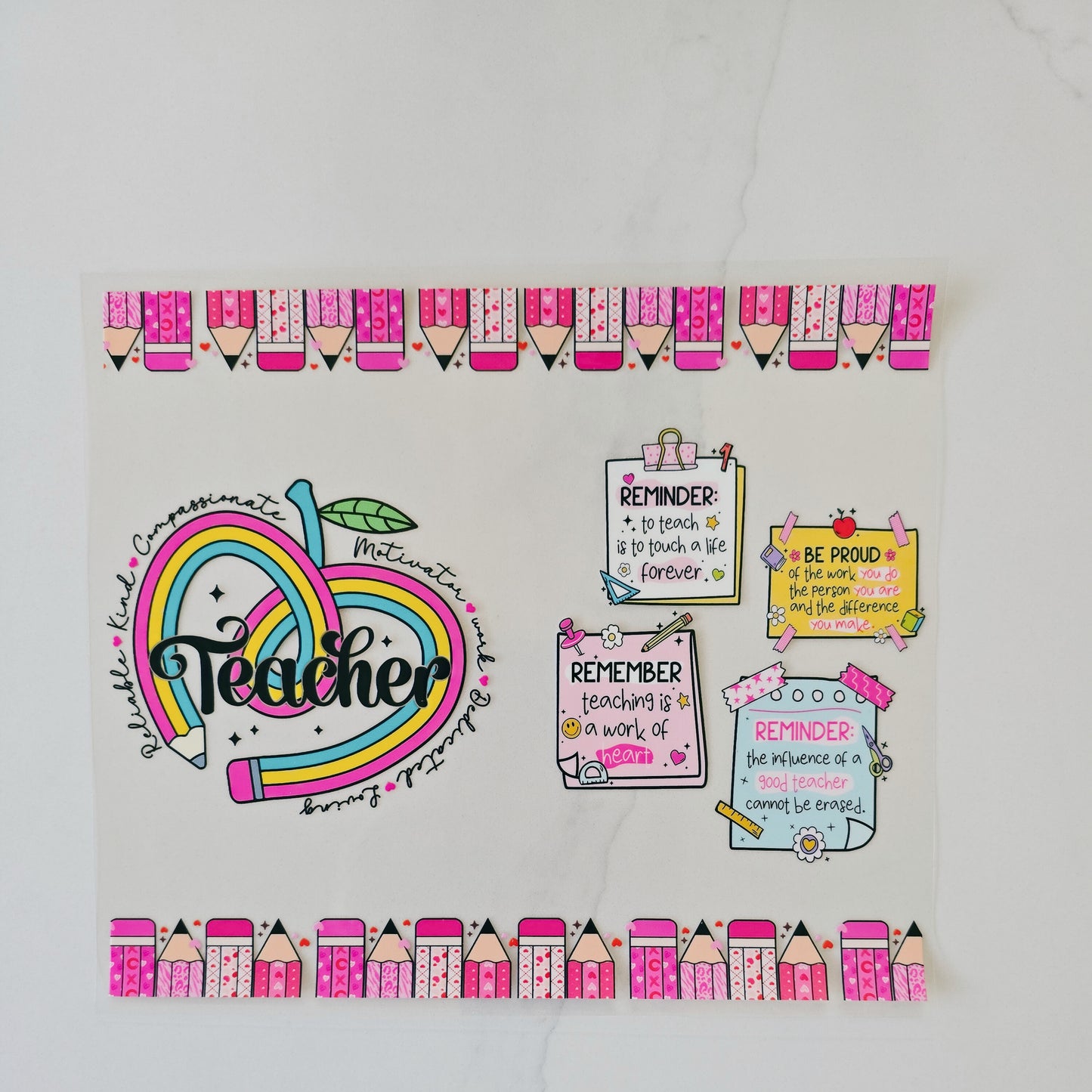 20oz Pink Teacher