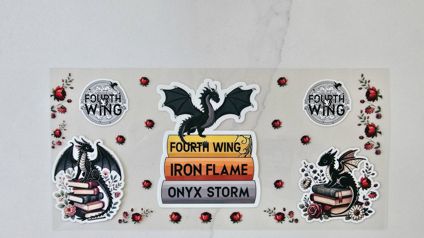 Fourth Wing Book Stack