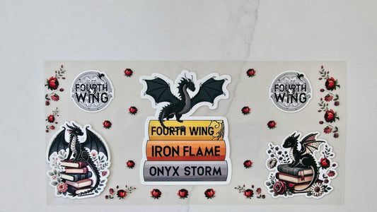 Fourth Wing Book Stack