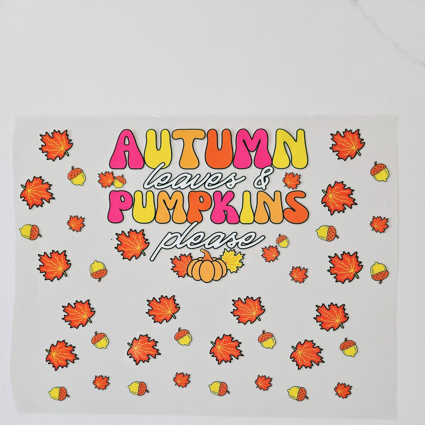 40oz Autumn Leaves & Pumpkins Please