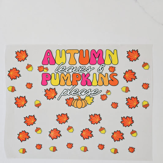 40oz Autumn Leaves & Pumpkins Please