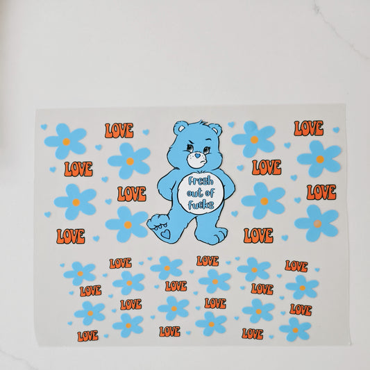 40oz Blue Swear Bear