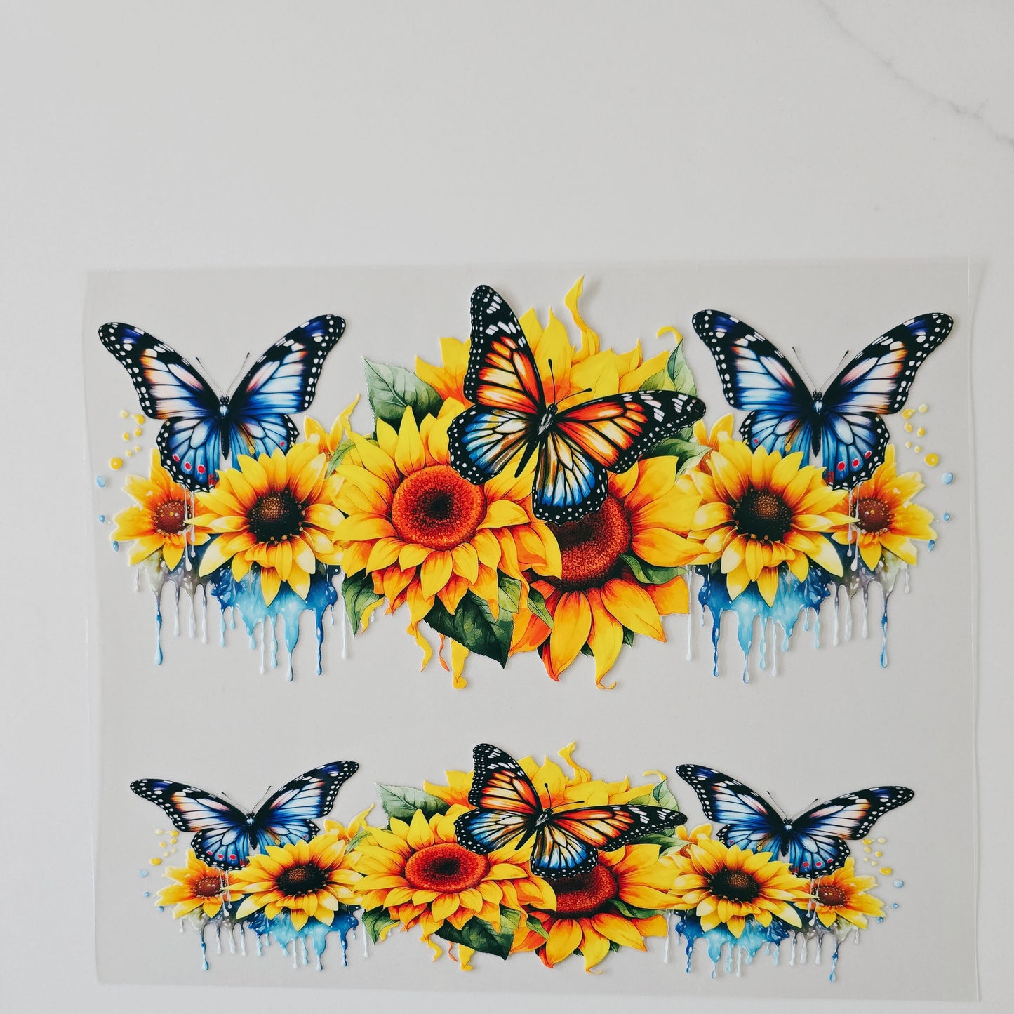 40oz Sunflowers & Butterflies