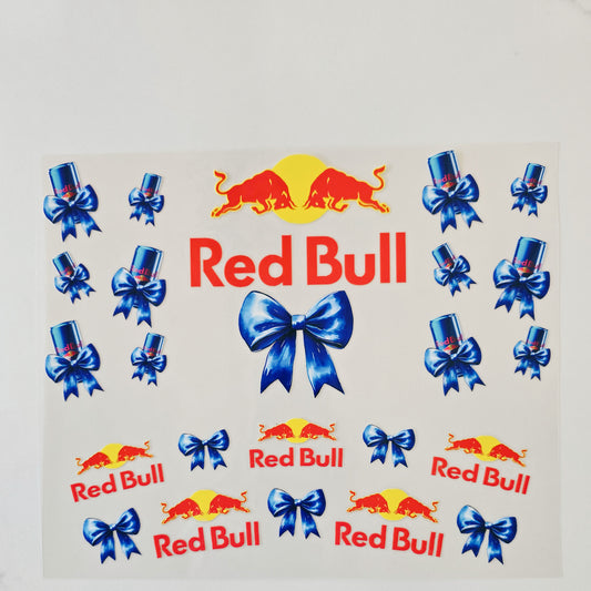 40oz RedBull with Bows
