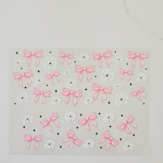 40oz Bows with Flowers