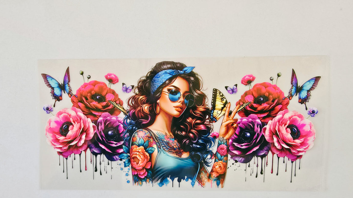 Floral Tattoo Girl