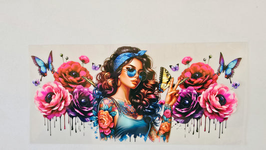 Floral Tattoo Girl