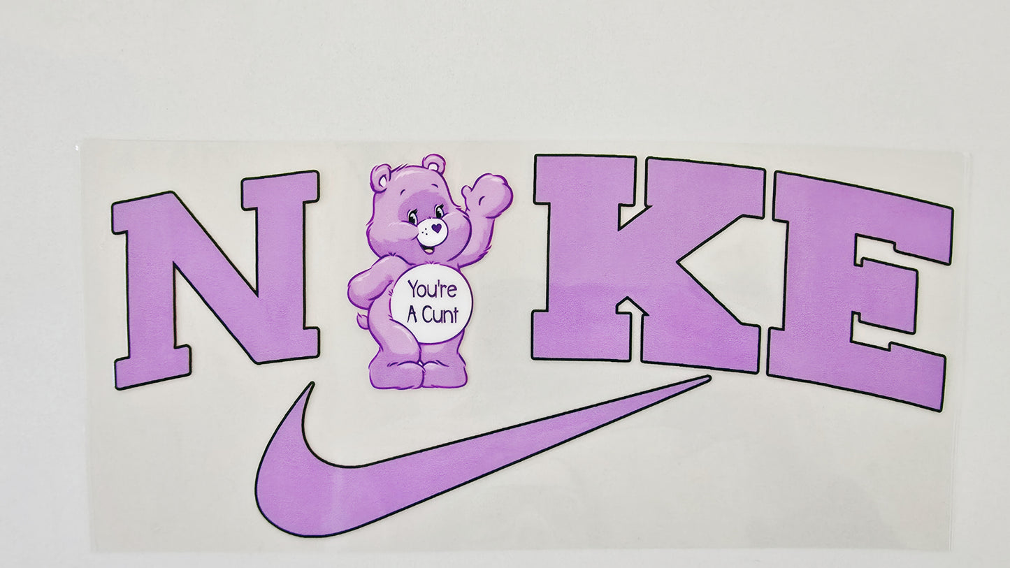Purple Nike Swear Bear