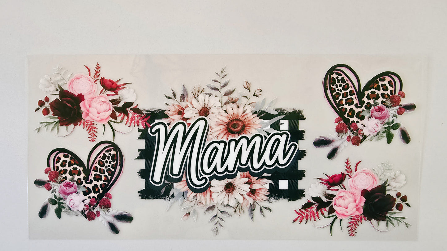 Leopard Print Heart Mama