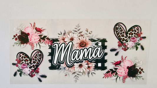 Leopard Print Heart Mama