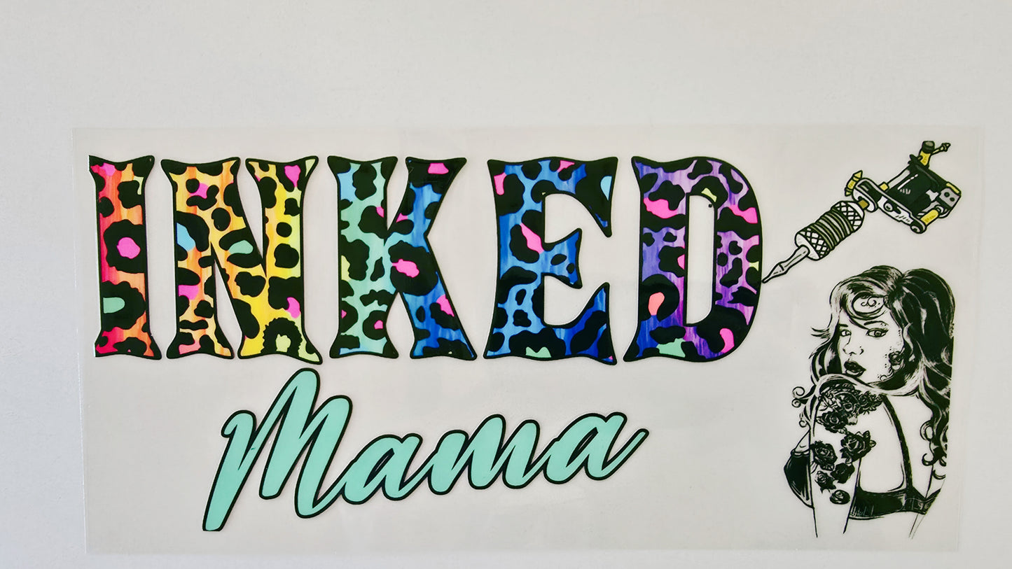 Colorful Leopard Tattoo Mama