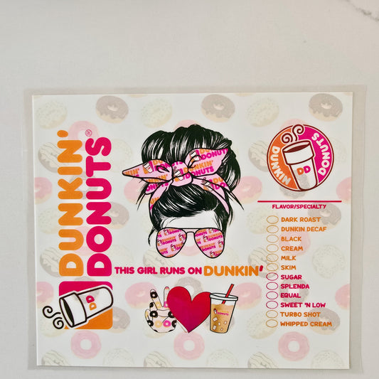 20oz Dunkin Donuts Girl