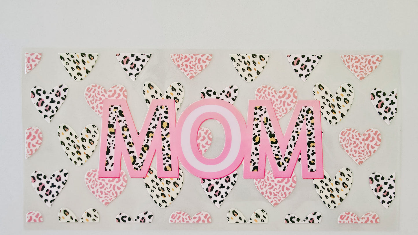 Light Pink/Leopard Print Mom