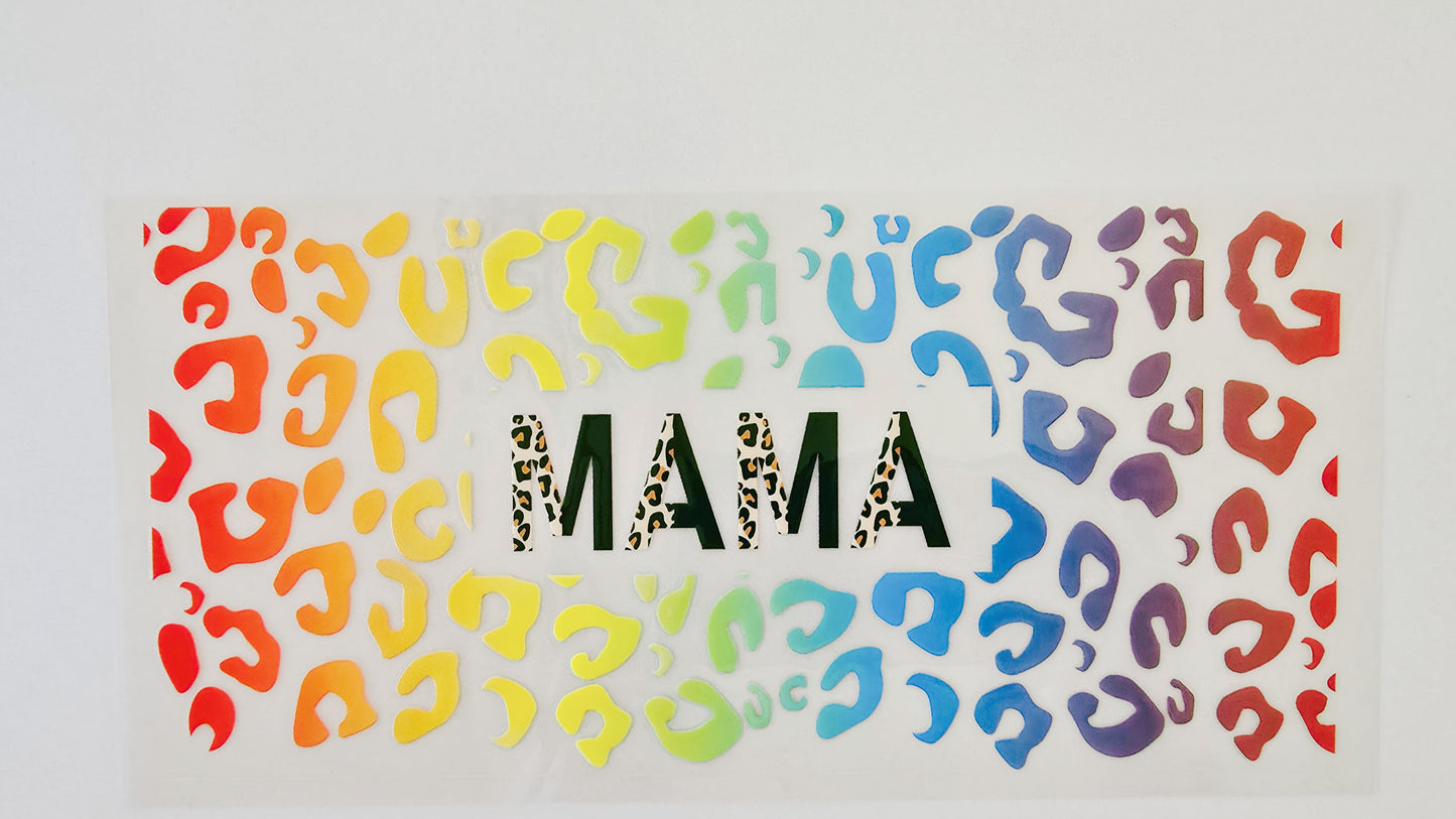 Colorful Leopard Print Mama
