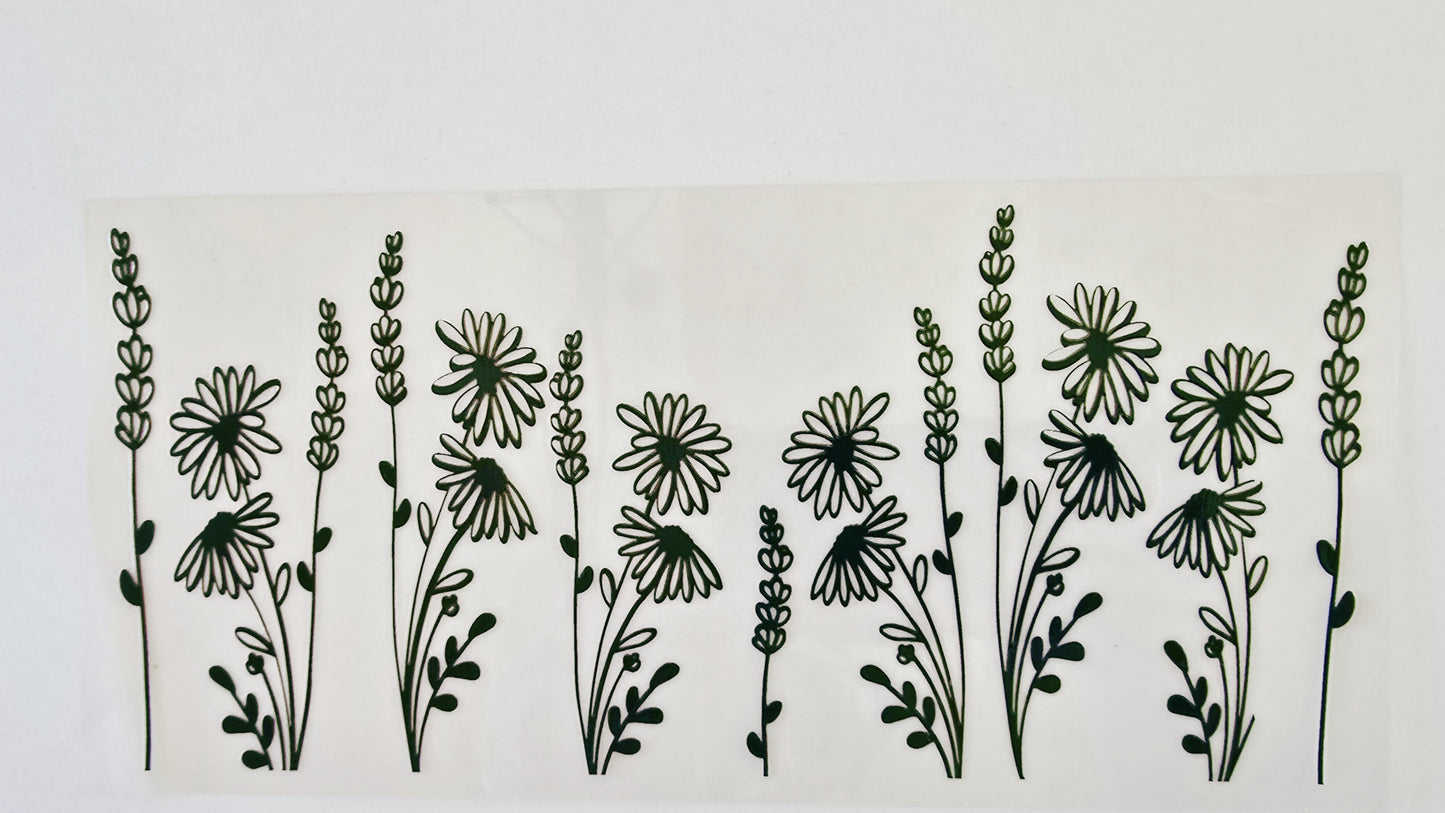 Simple Black Flowers