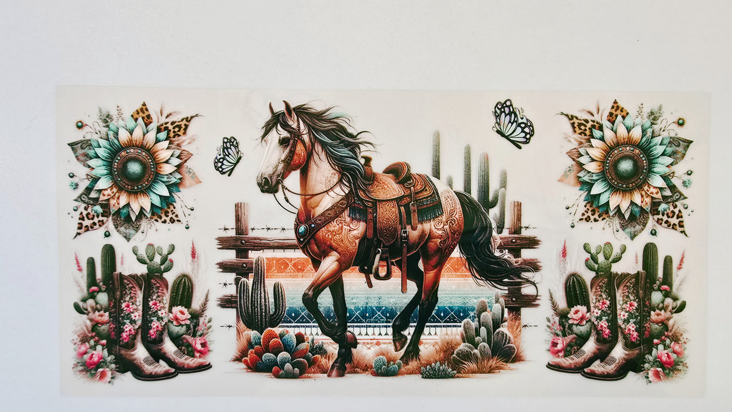 Horse with Sunflowers