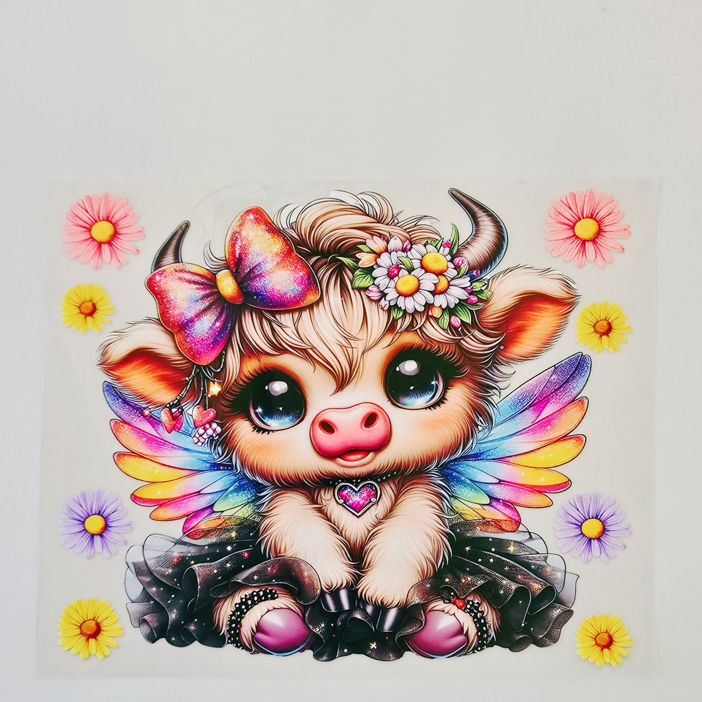20oz Angel Highland Cow