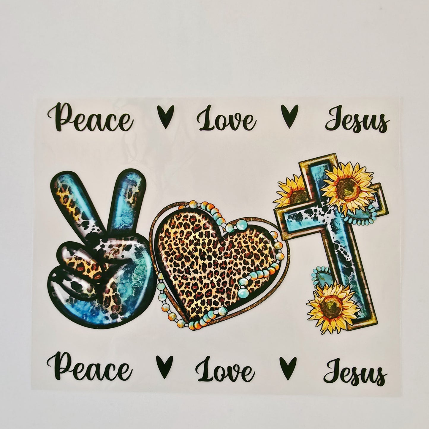 20oz Peace Love & Jesus