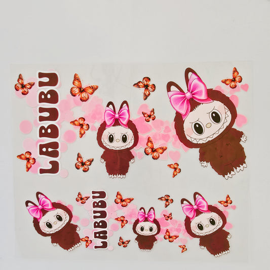 40oz Brown & Pink Bow Labubu