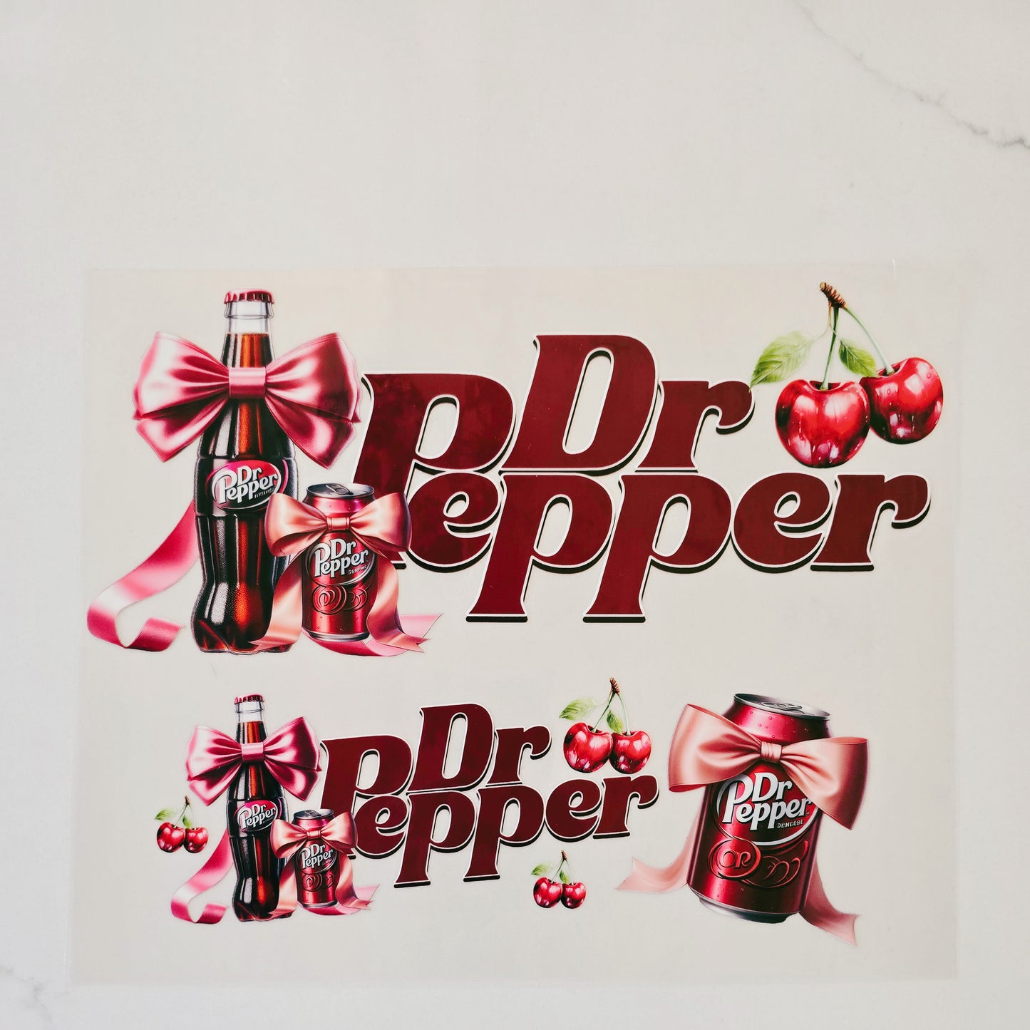 40oz Dr Pepper with Bows