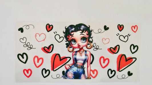 Betty Boop with Hearts