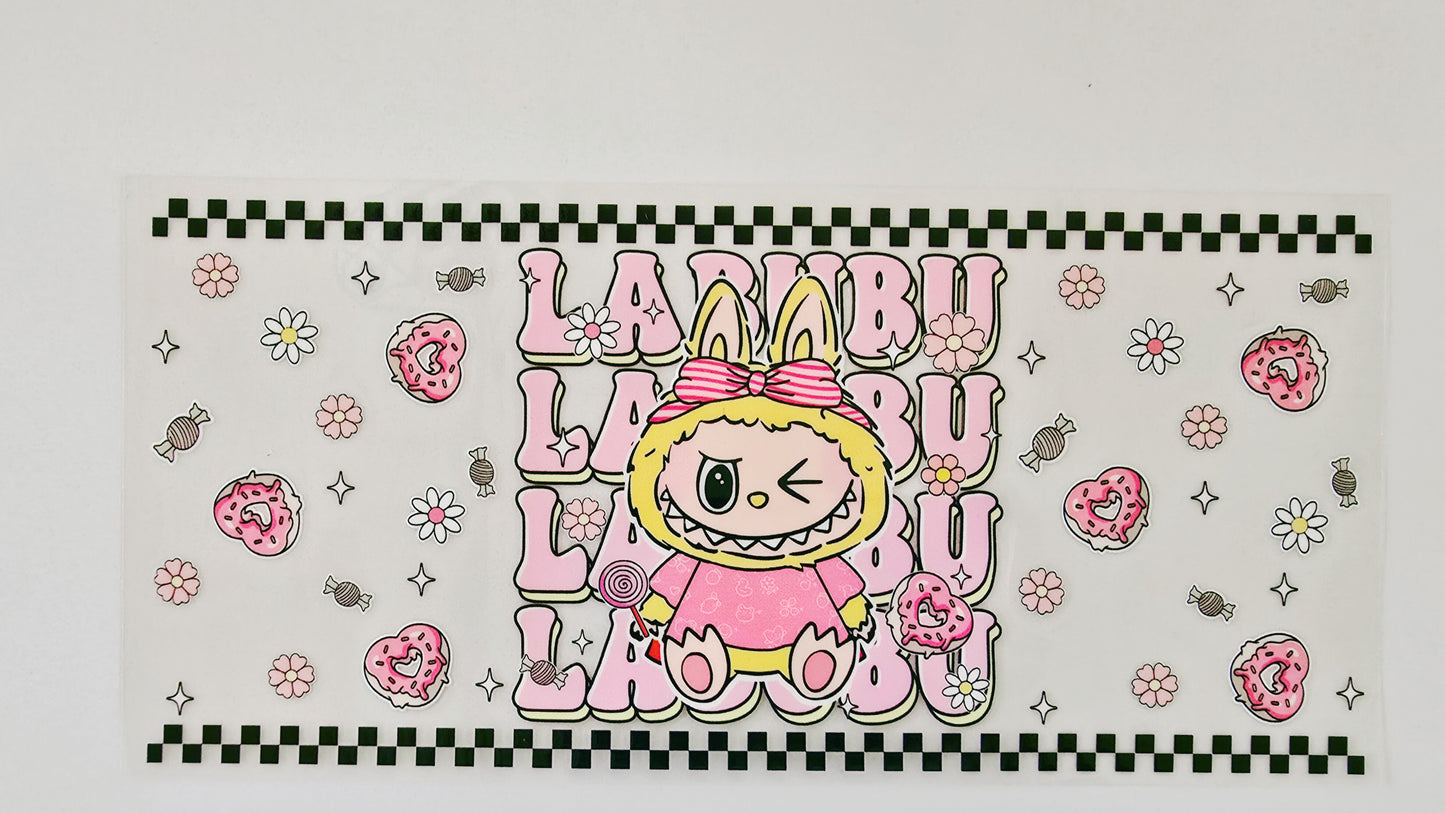 Pink Donut Heart Labubu