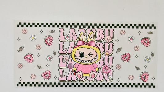 Pink Donut Heart Labubu