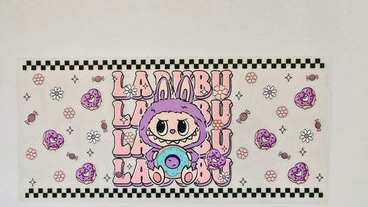 Purple Labubu with Donuts